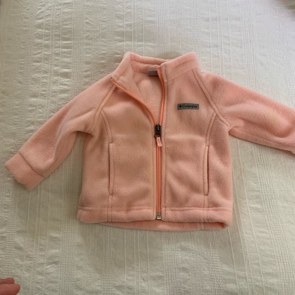 Baby Girl Columbia Pink Fleece Jacket